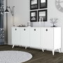 Hanah Home Consola Blanco Tablero Partículas Melaminado 180x80x45cm Elite 1614